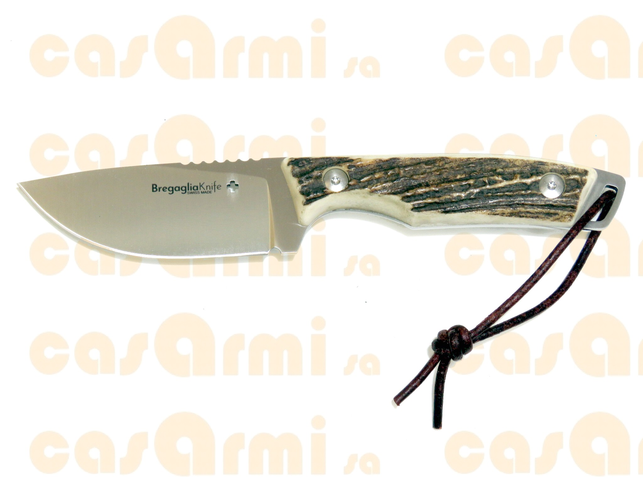 Bregagliaknife Coltello da caccia lama fissa Maloja cervo, lama 8.2cm, 120g 